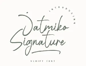 Jatmiko Signature font