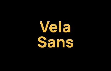 Vela Sans font