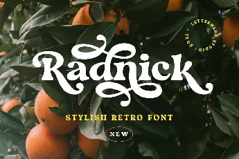 Radnick font