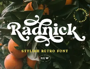 Radnick font