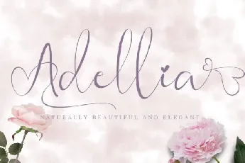 Adellia Calligraphy font