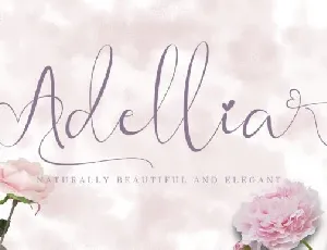 Adellia Calligraphy font