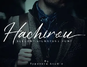 Hachirou Signature font