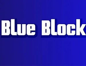 Blue Block font