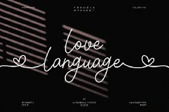 Love Language Typeface font