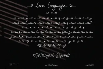 Love Language Typeface font