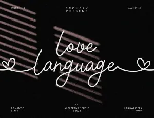 Love Language Typeface font