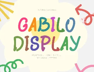 Gabilo Display Demo font