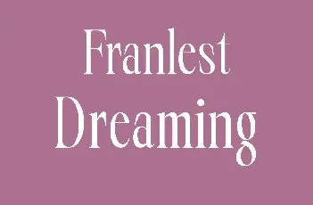 Franlest Dreaming font