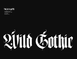 Wild Gothic font