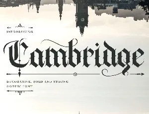 Cambridge font