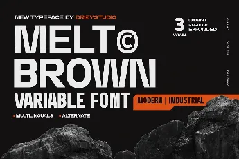 Meltbrown font