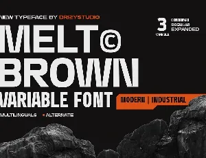 Meltbrown font