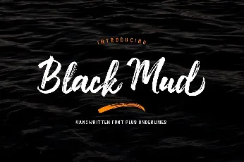 Black mud font