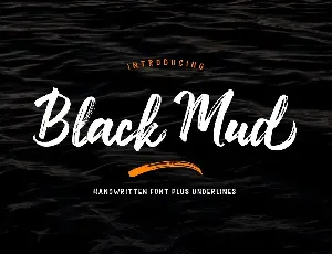 Black mud font