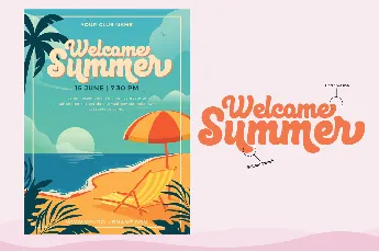 Retro Beach font