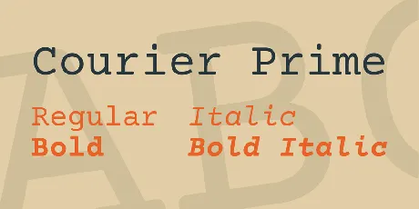 Courier Prime font