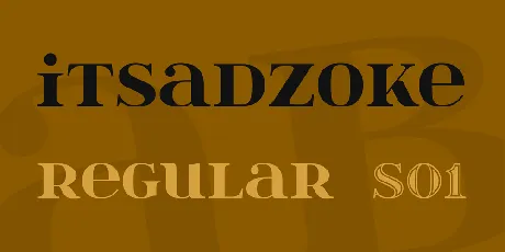 itsadzoke font