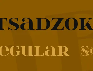 itsadzoke font