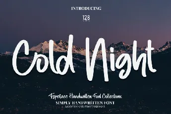 Cold Night font