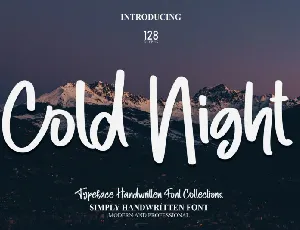 Cold Night font