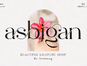 Asbigan font