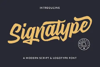 Signatype font