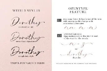 Dorothy Clark Script font