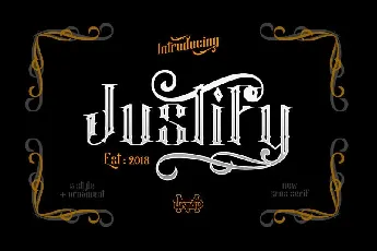 Justify Layered font