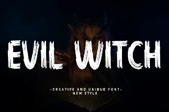 Evil Witch Brush font