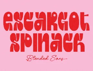 Escargot Spinach font