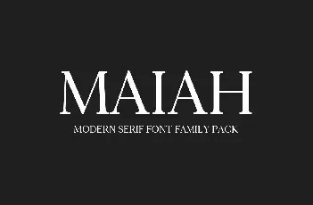 Maiah font