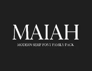 Maiah font