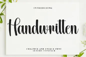 Handwritten Script font