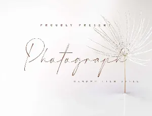 Photograph font