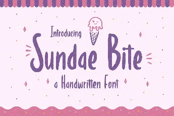 Sundae Bite Free Trial font