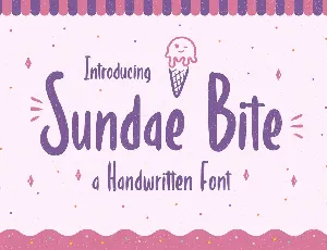 Sundae Bite Free Trial font