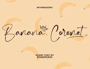 Banana Coronet Demo font