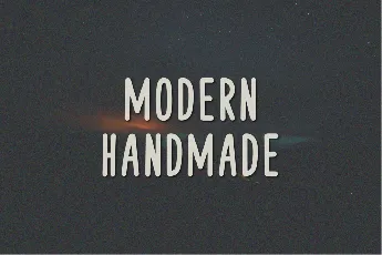 Modern Handmade font