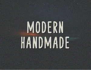 Modern Handmade font