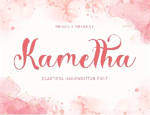 Kametha font