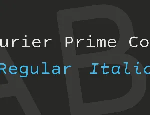 Courier Prime Code font