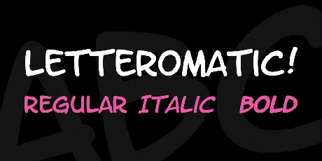 LetterOMatic! font