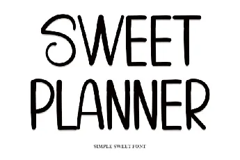 Sweet Planner font