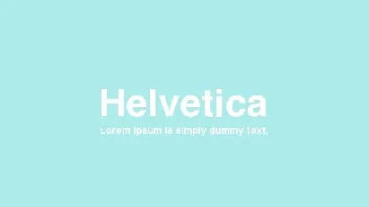 Helvetica Family Demo font