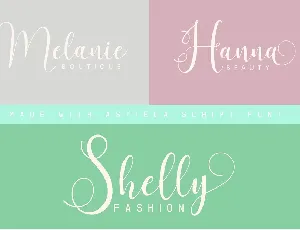 Asyiela Script font