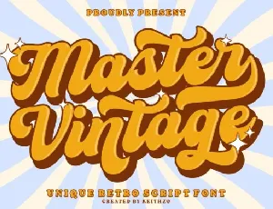 Master Vintage font