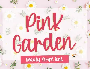 Pink Garden font