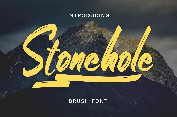 Stonehole font