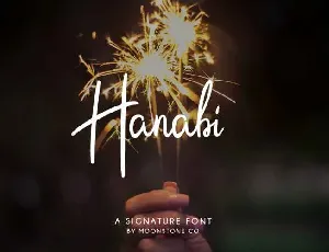 Hanabi Script Free Download font